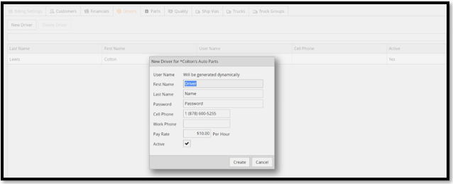 10. Route Adjusting Driver Settings