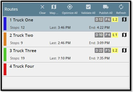 Navigating the Routing Screen