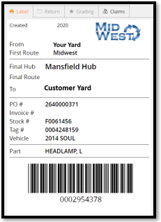 15. Runner overview label