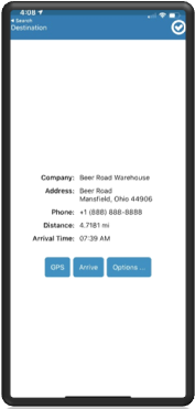 33. Route App GPS Arrive