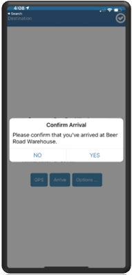 34. Route App Confirm Arrival