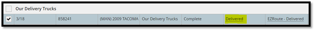 Delivered