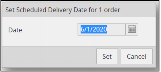 17. Set Scheduled Delivery