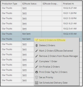25. Send to Route